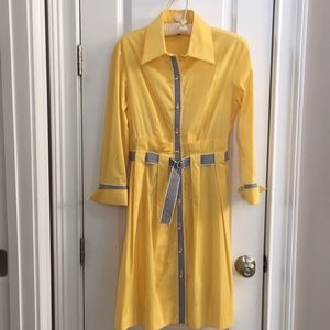 Sara Campbell yellow shirt dress